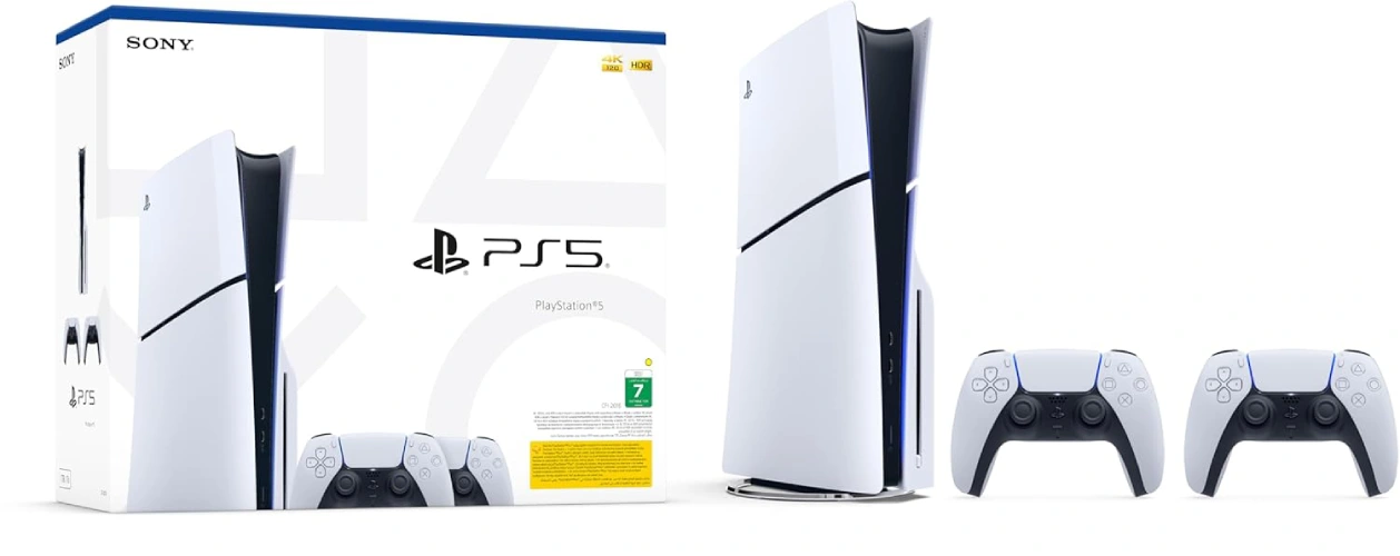 ایکس باکس اسلیم دیسک دار با دو دسته